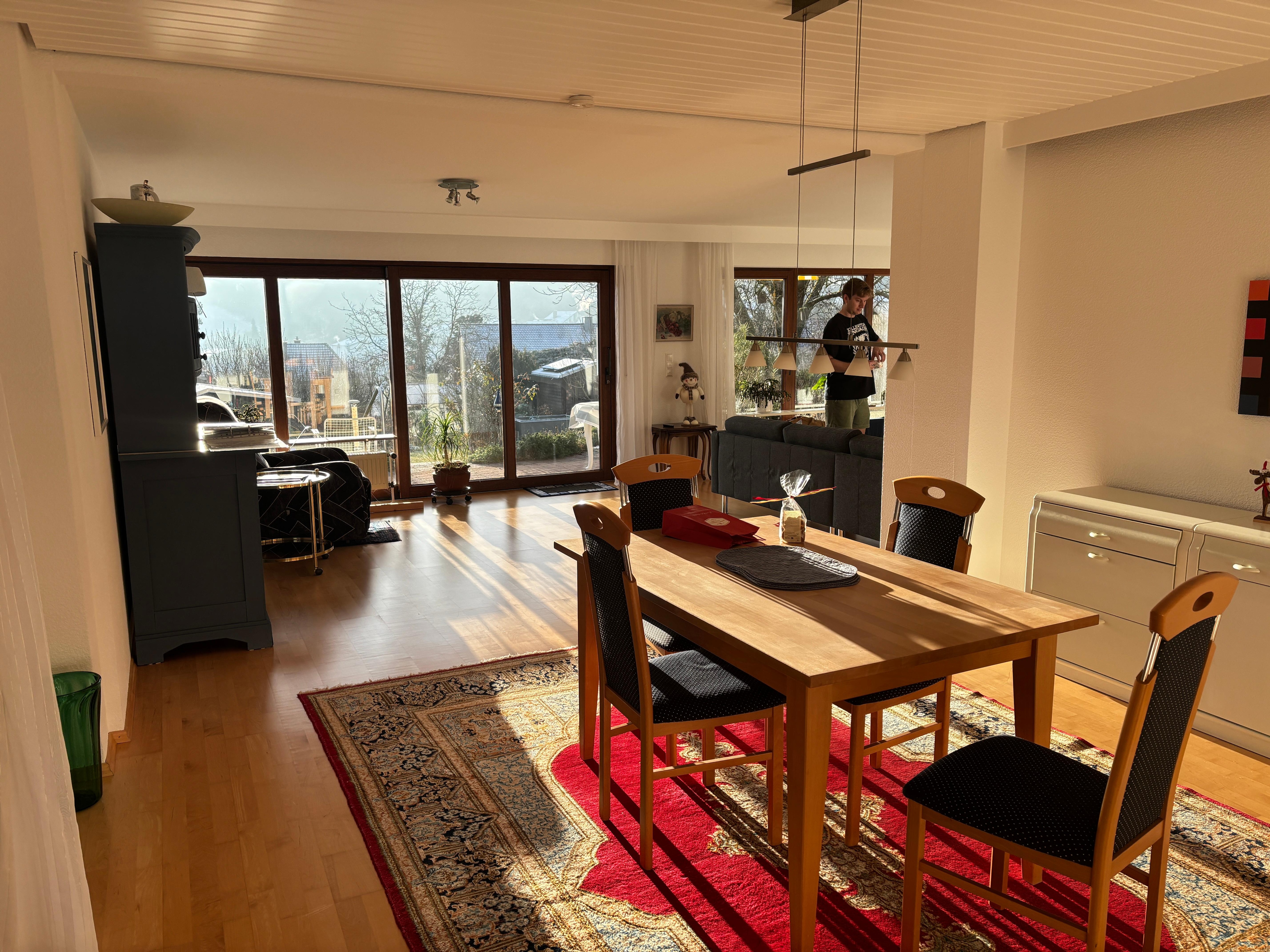 Morning light in the dining room