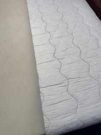 Mattress pad was sandy and diry