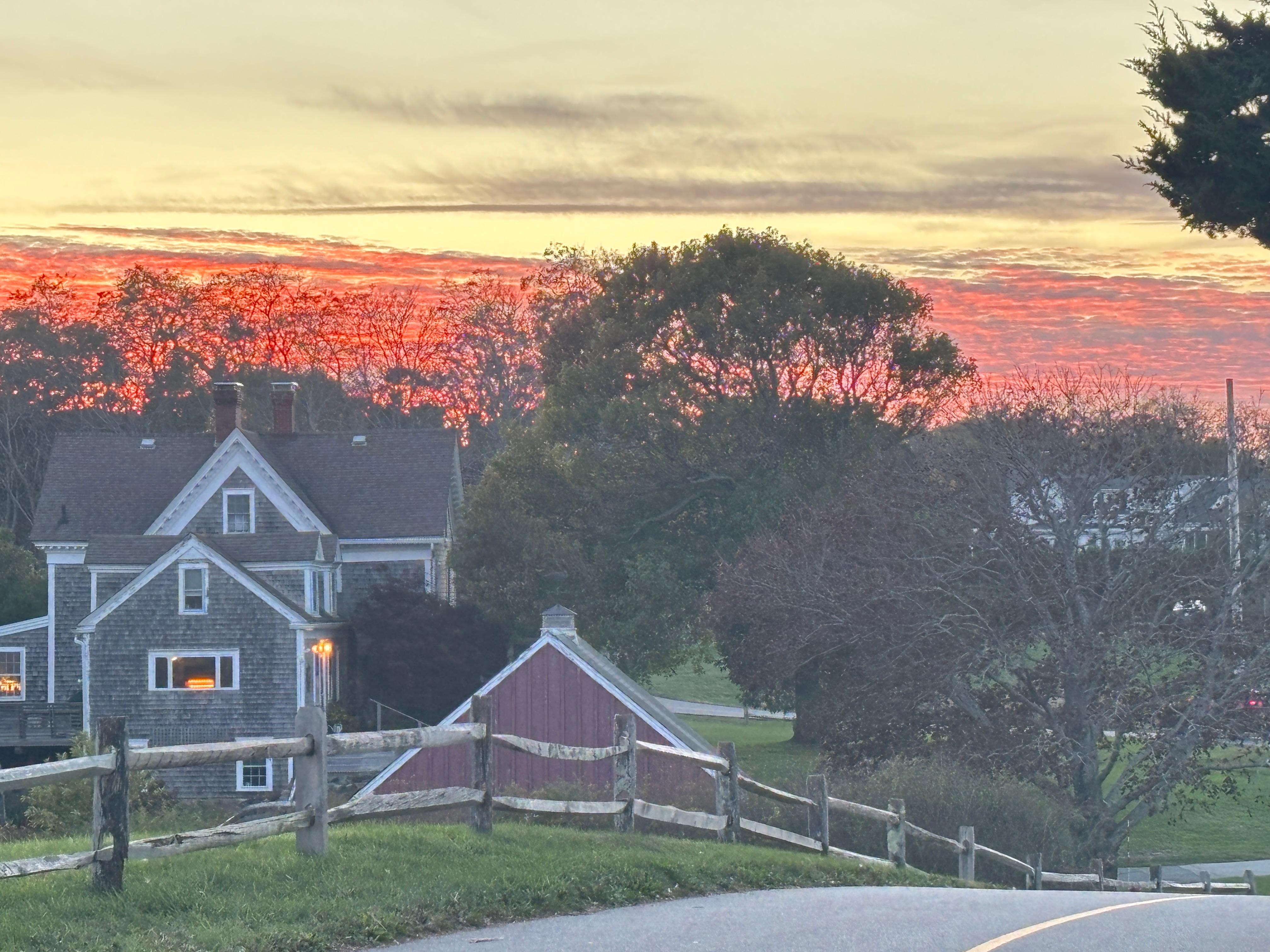 Sunset our last night at Fort Hill