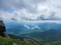 View from the top of Whiteface Mountain Looking at Lake Placid
