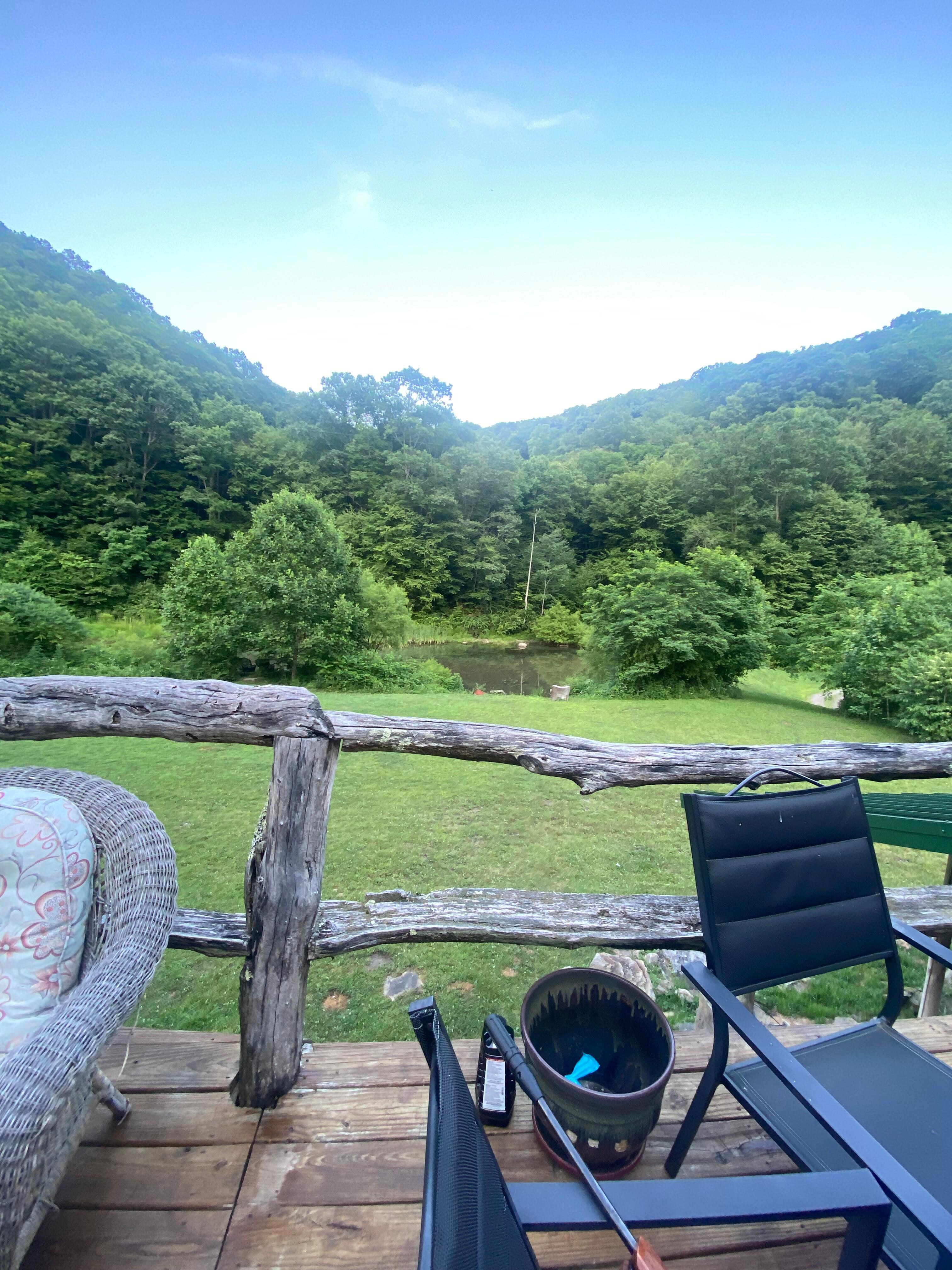 View from the deck upstairs