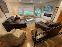 View of living room from the kitchen