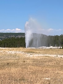 Geyser next to old faithful