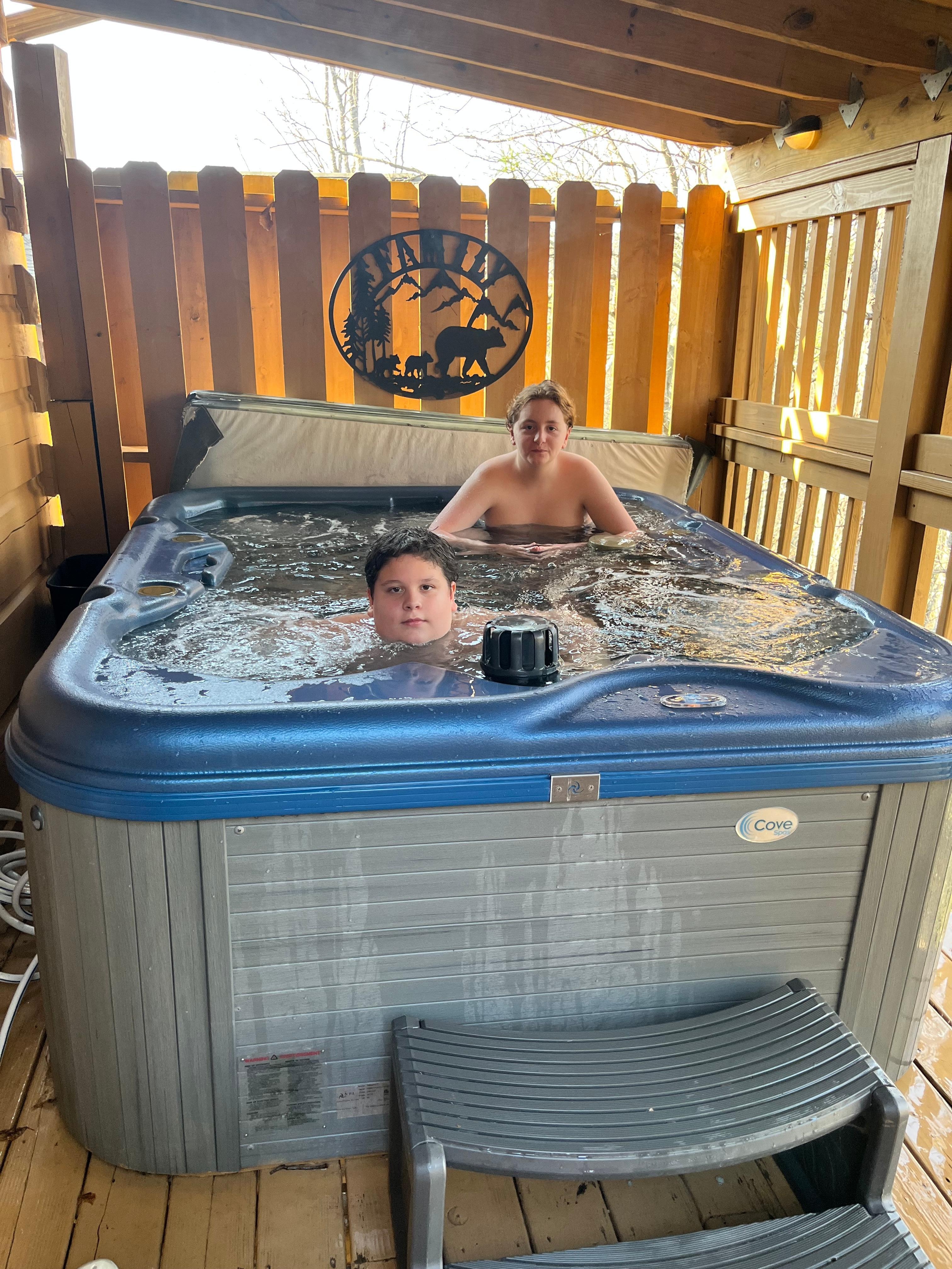 Hot tub was a big hit with my boys!