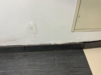 Water damage painted over