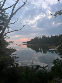 View from the family room at sunset