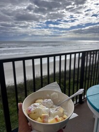 Breakfast on the balcony