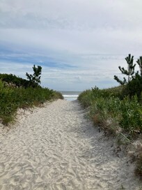 The beach access from the condo.