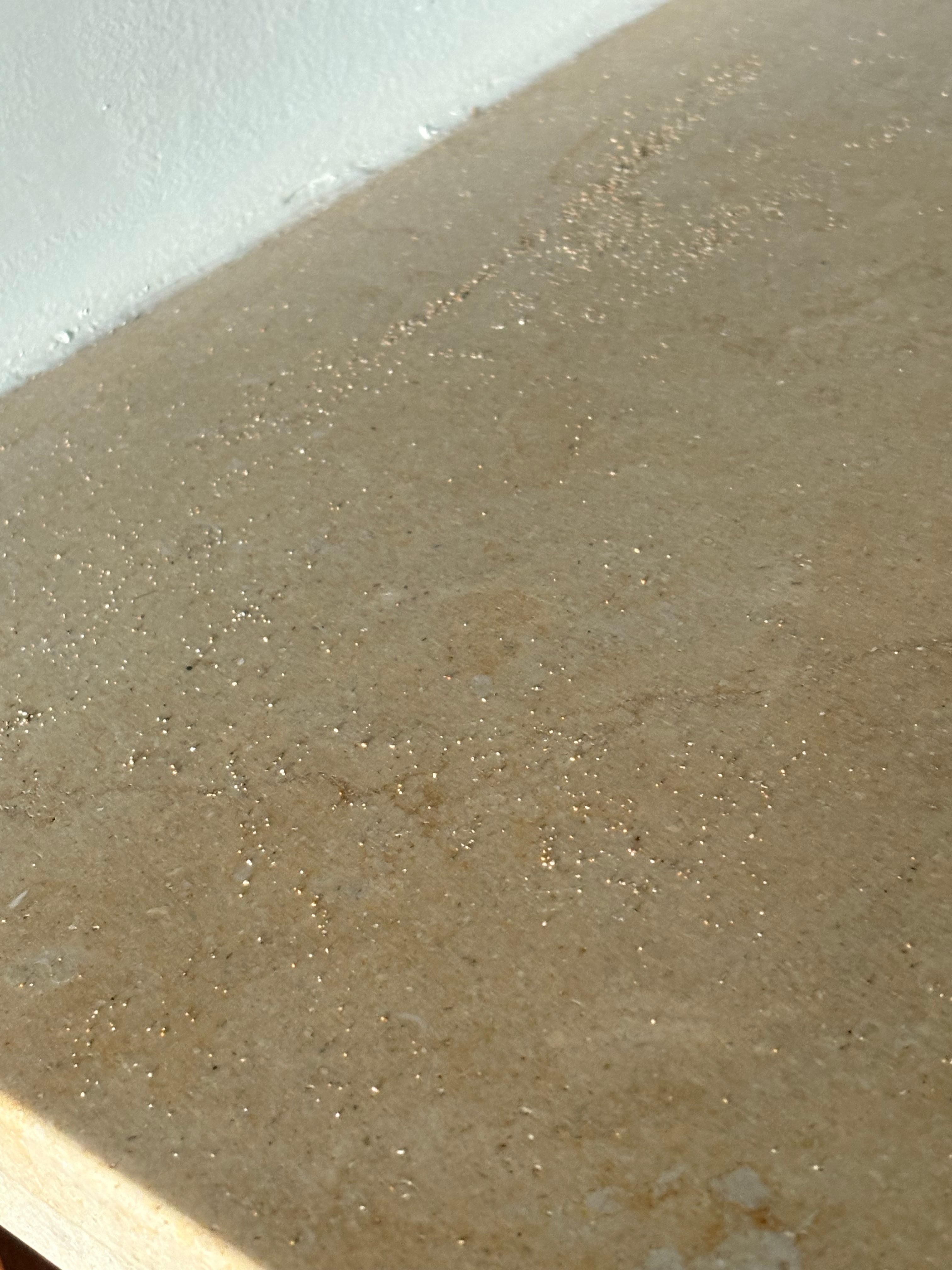 Sand on the kitchen table 