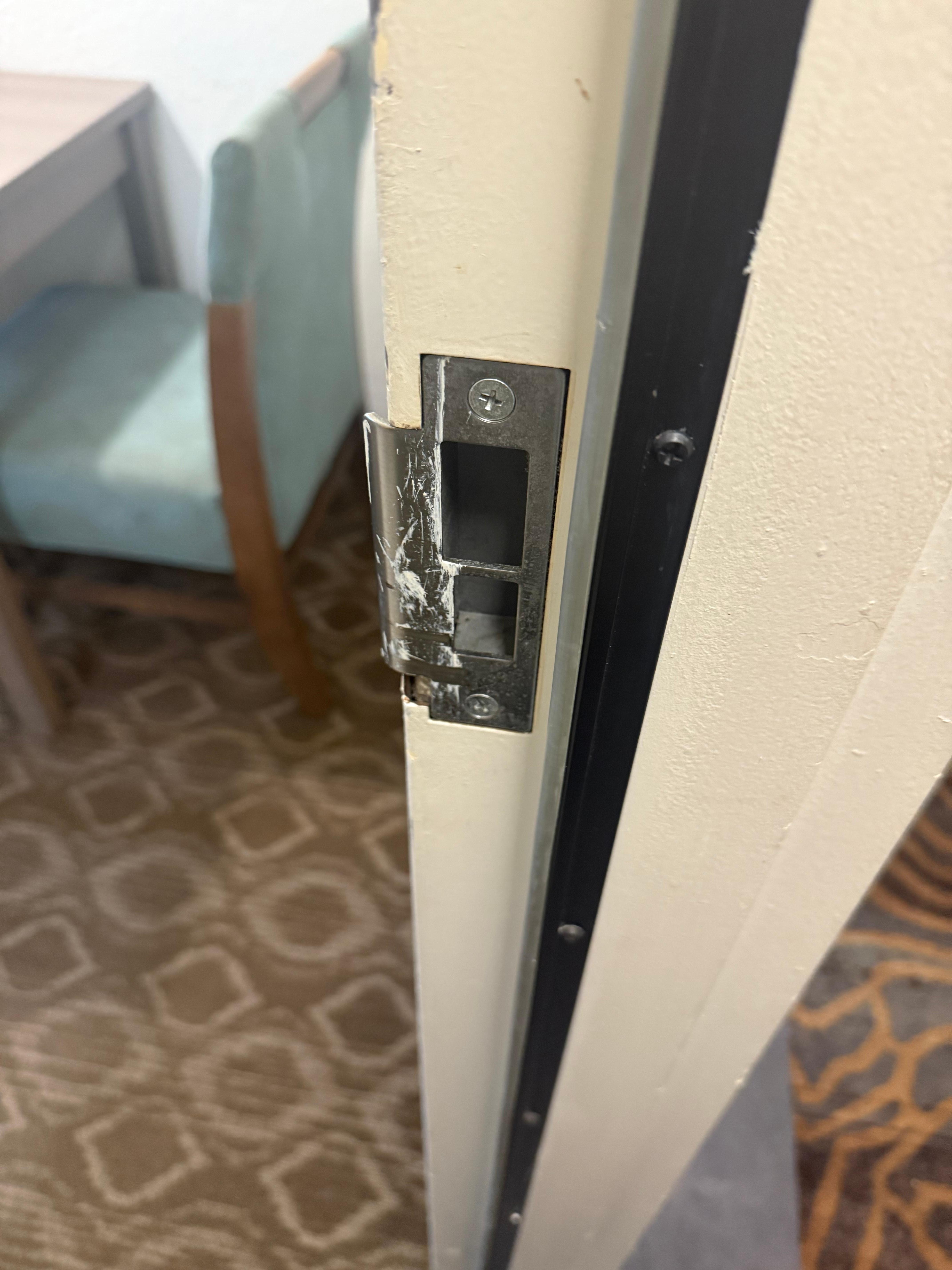 Door wouldn’t close without forcing it