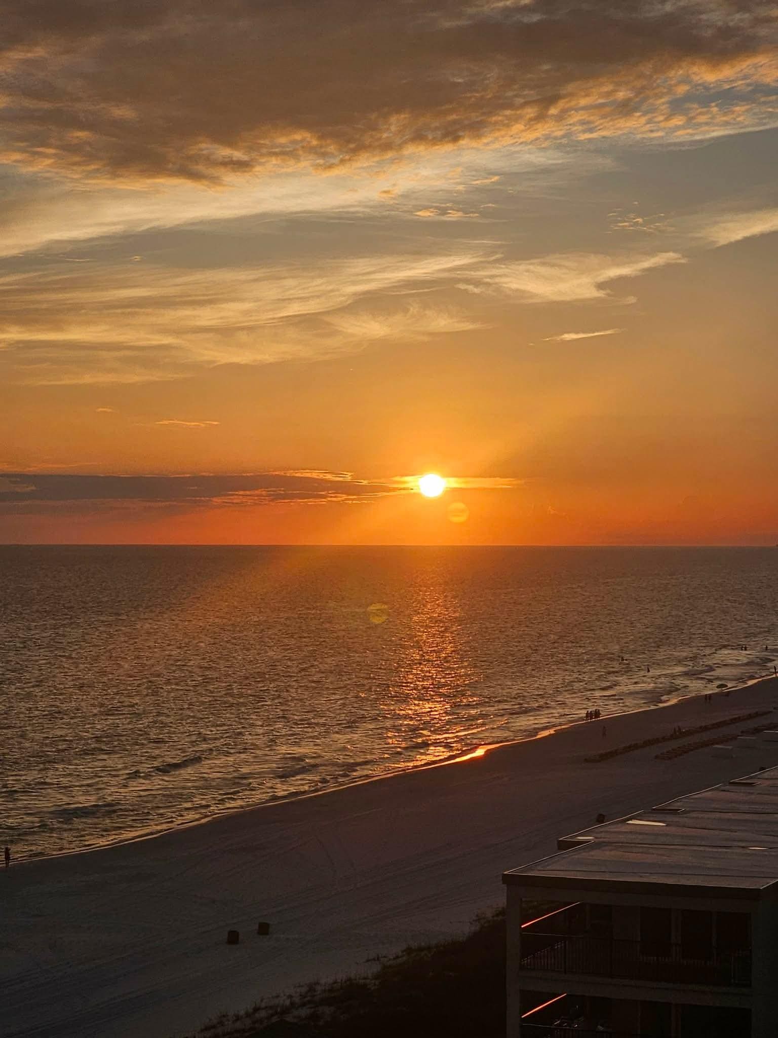 Sunset from the balcony