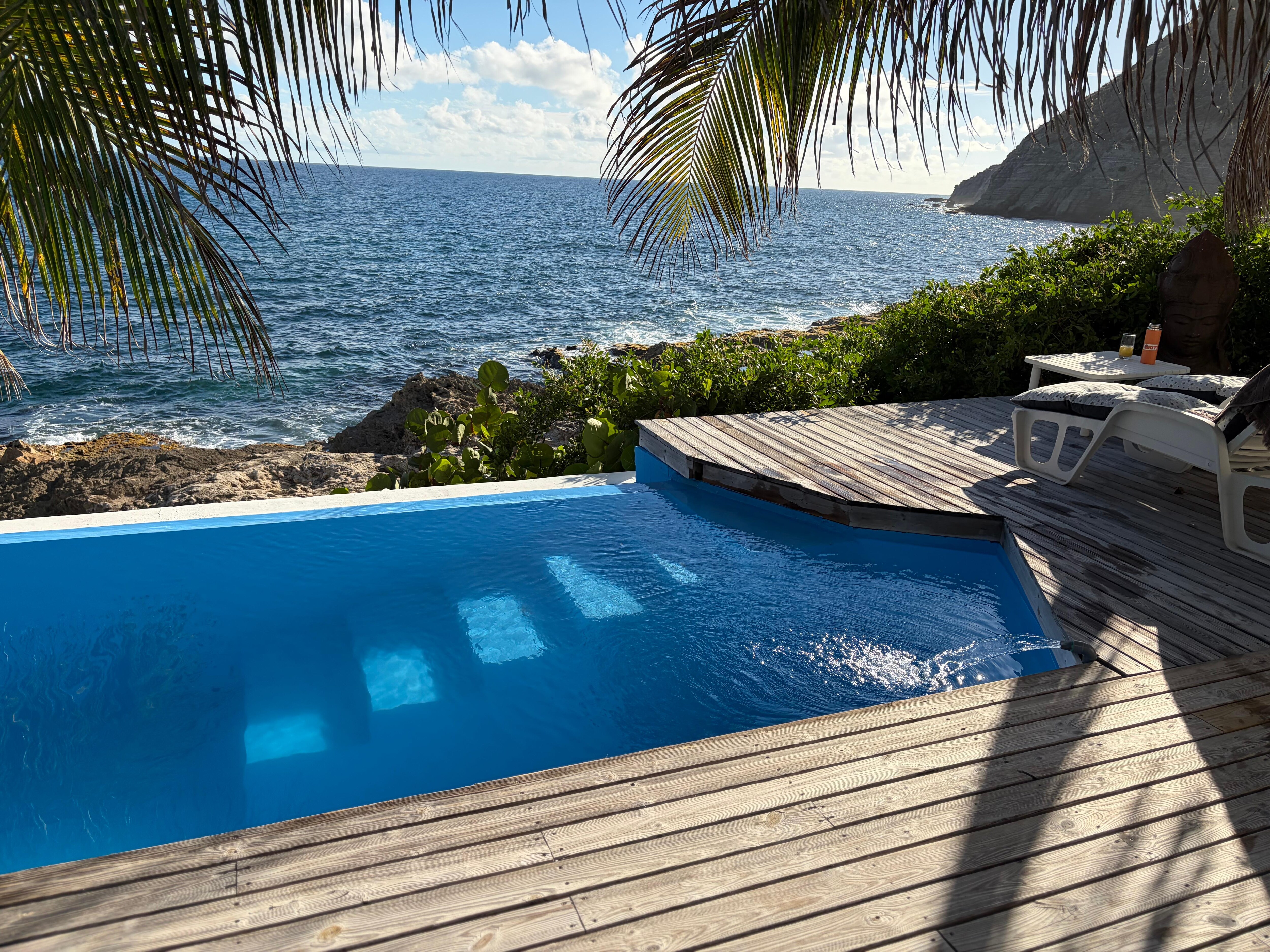 Incredible private pool with beautiful views. 