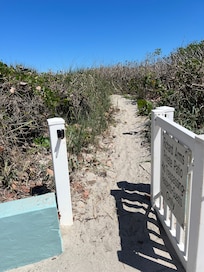 The gate to the beach