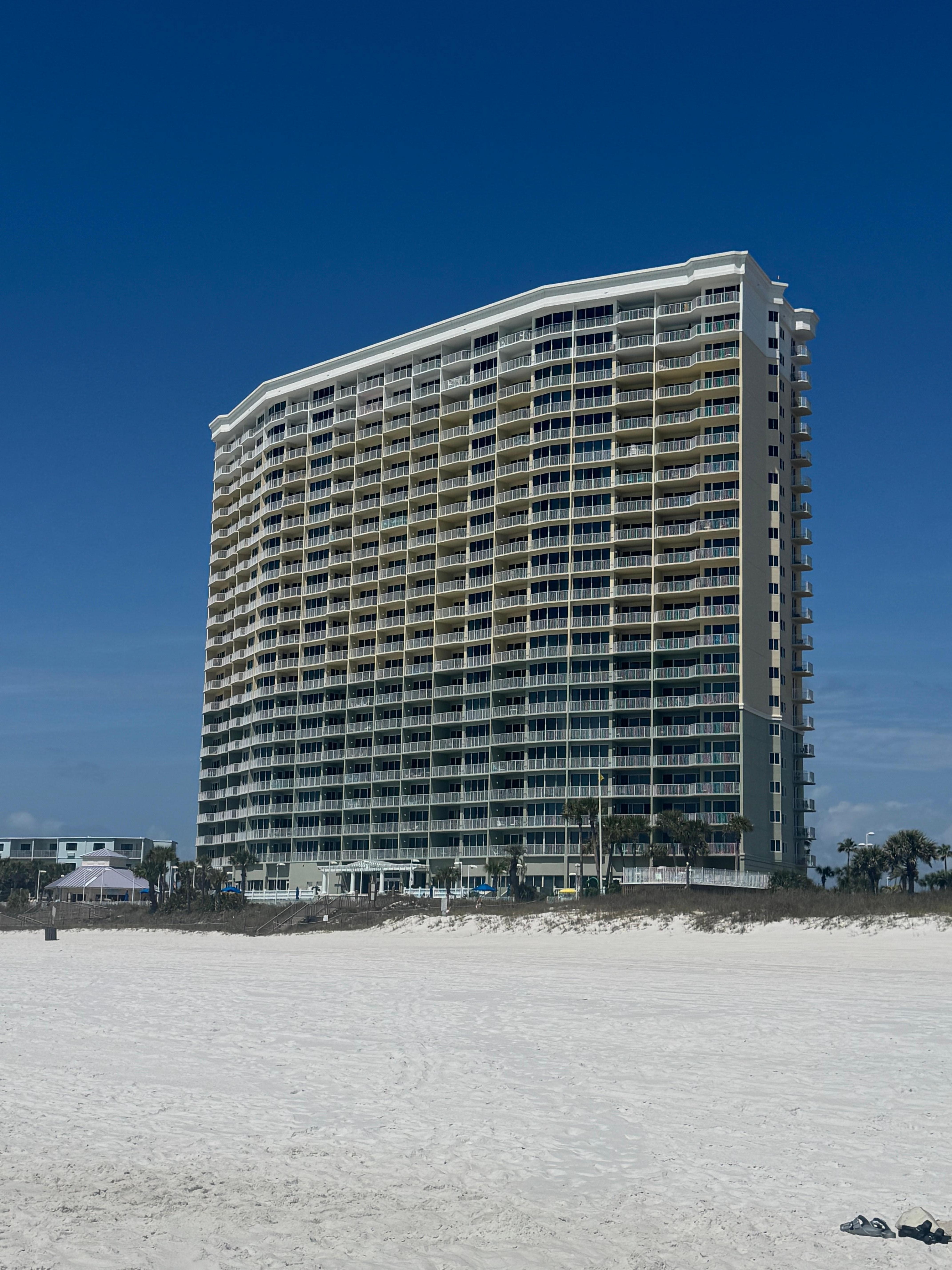 View of building from the Gulf 