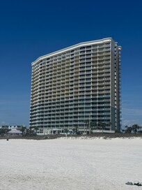 View of building from the Gulf