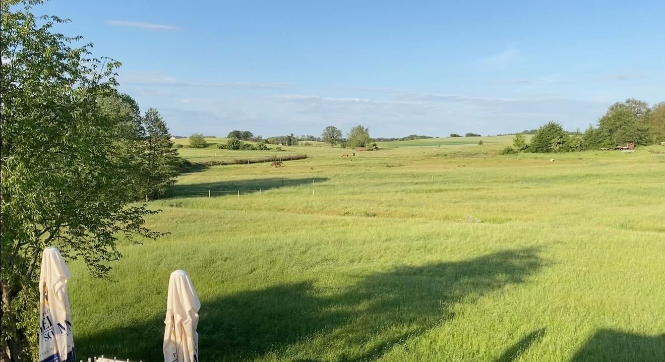 Blick von meinem Balkon im ersten Stock