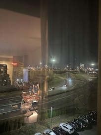 Window view of downtown Philadelphia