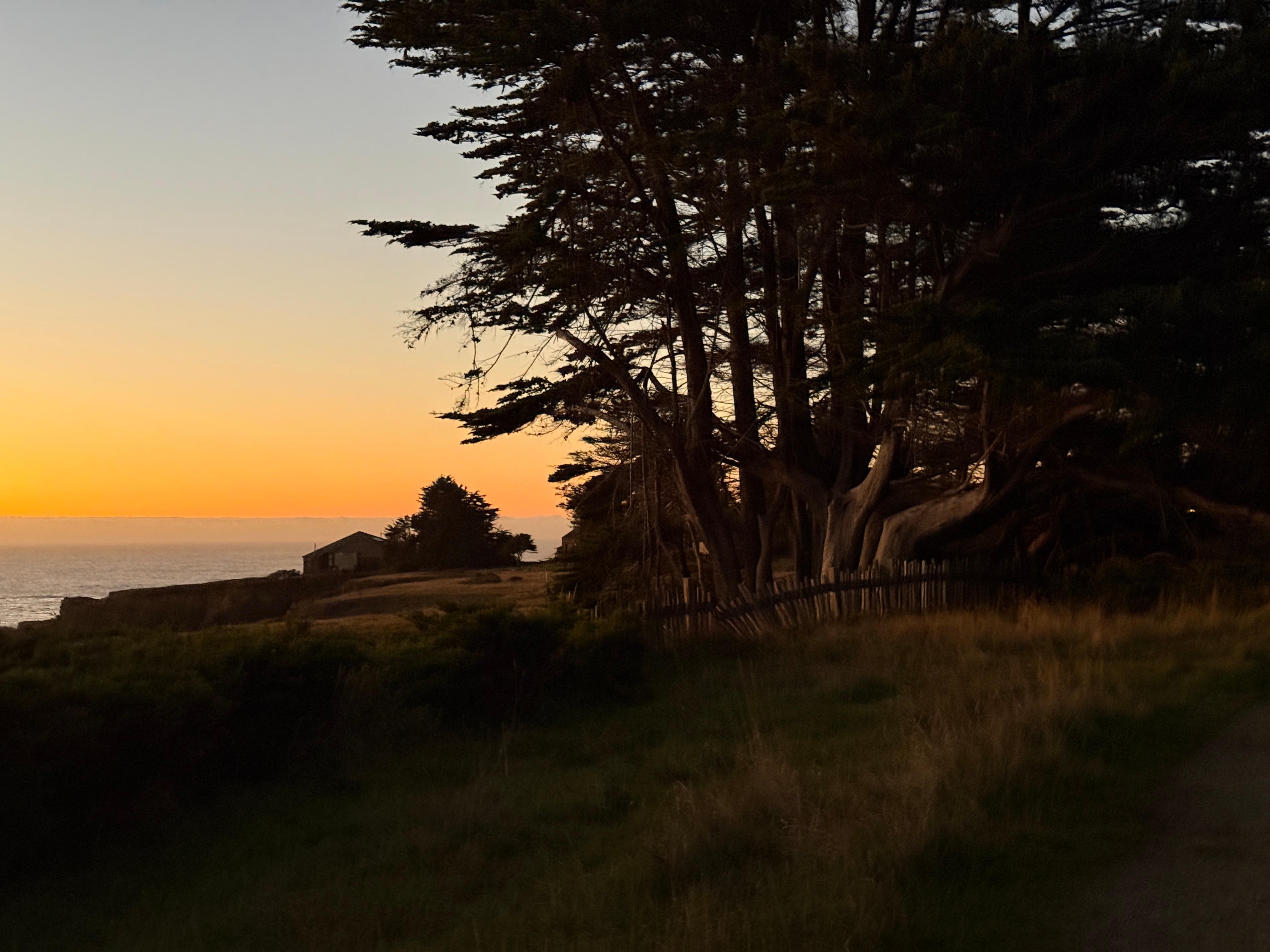 Sunset 2 mins from the house 