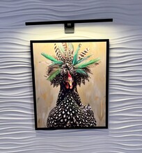 Very fun and funky vibe. Loved all the chicken art.