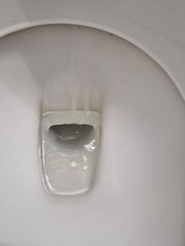 Very stained toilet