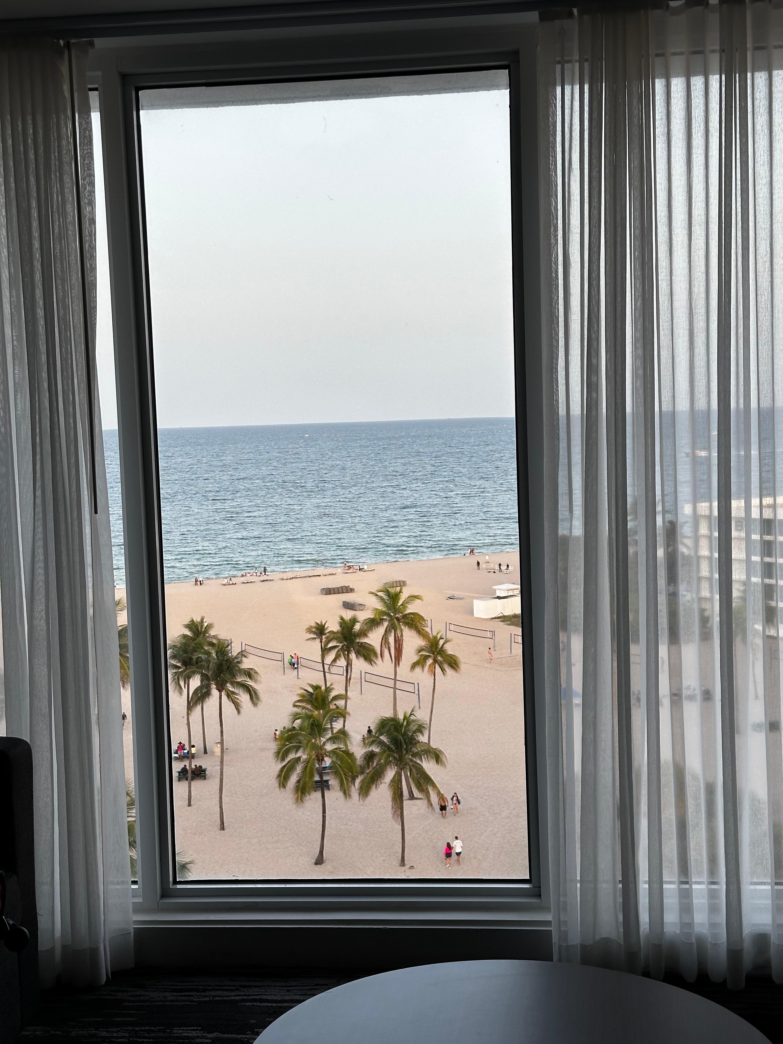 Ocean view from my room was great!