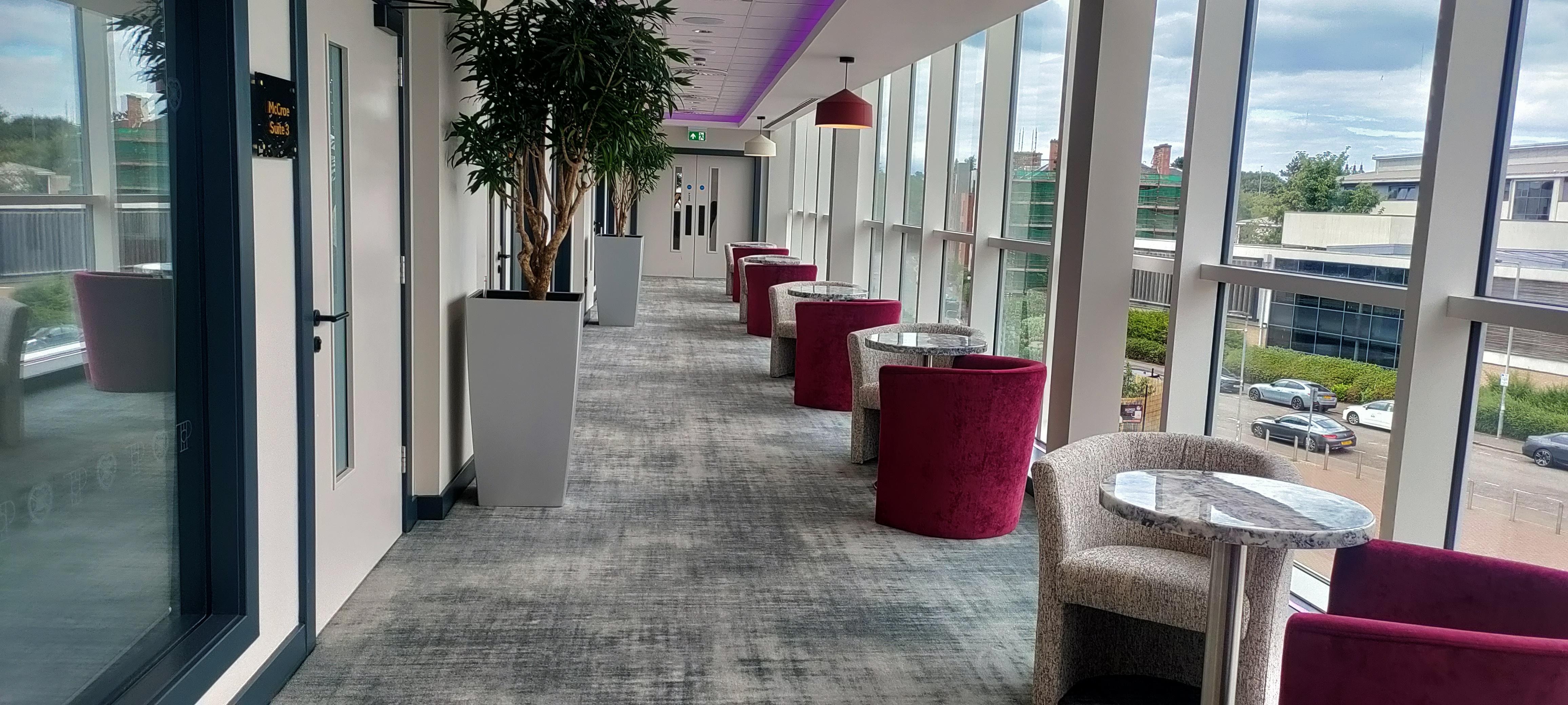 Corridor with relaxing/coffee area