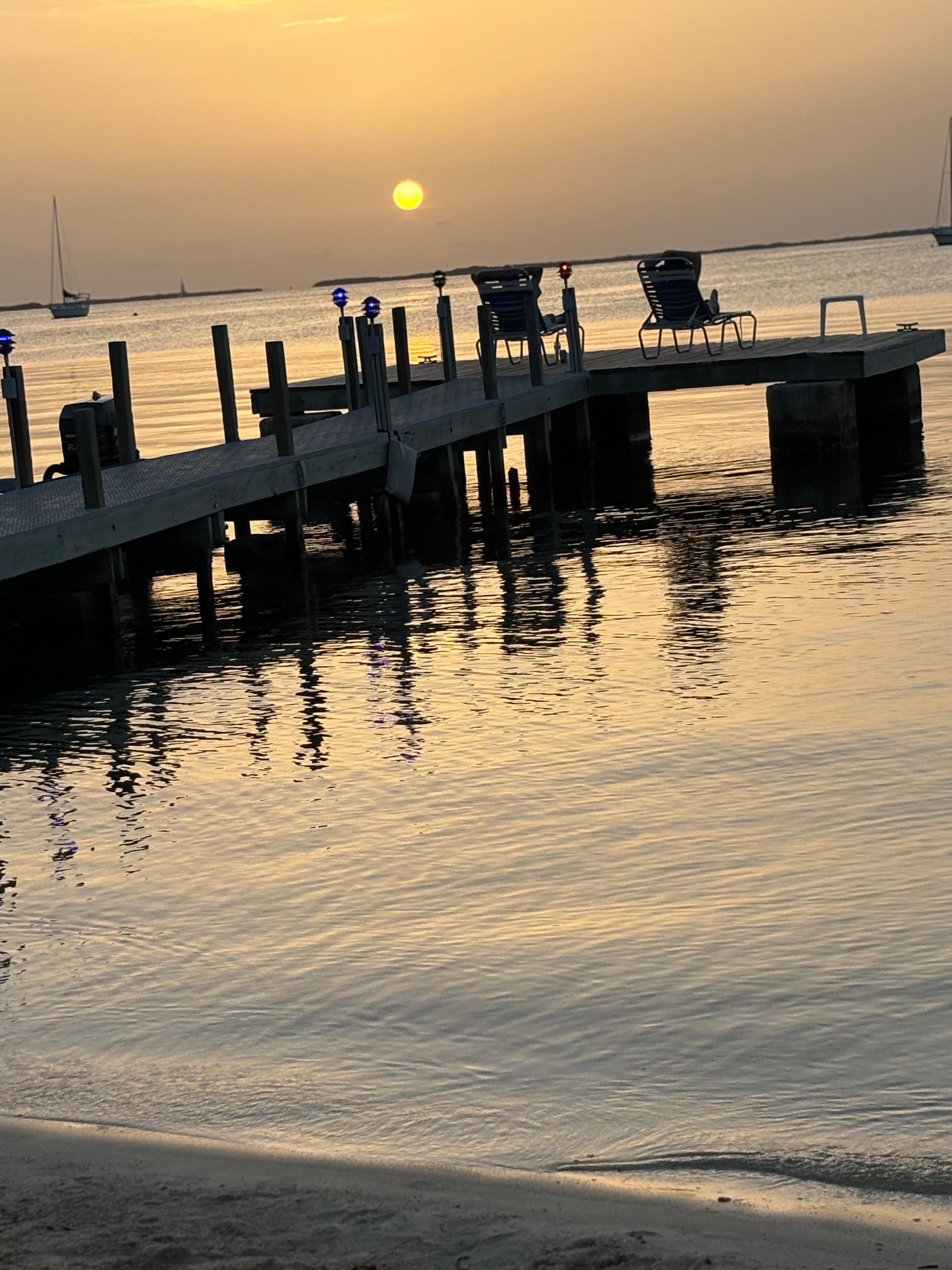 Dock at sunset