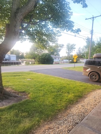 We even grilled in the driveway and watched the boats go by