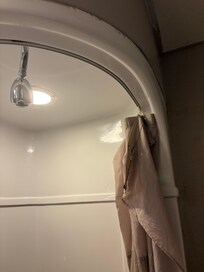 Broken shower curtain