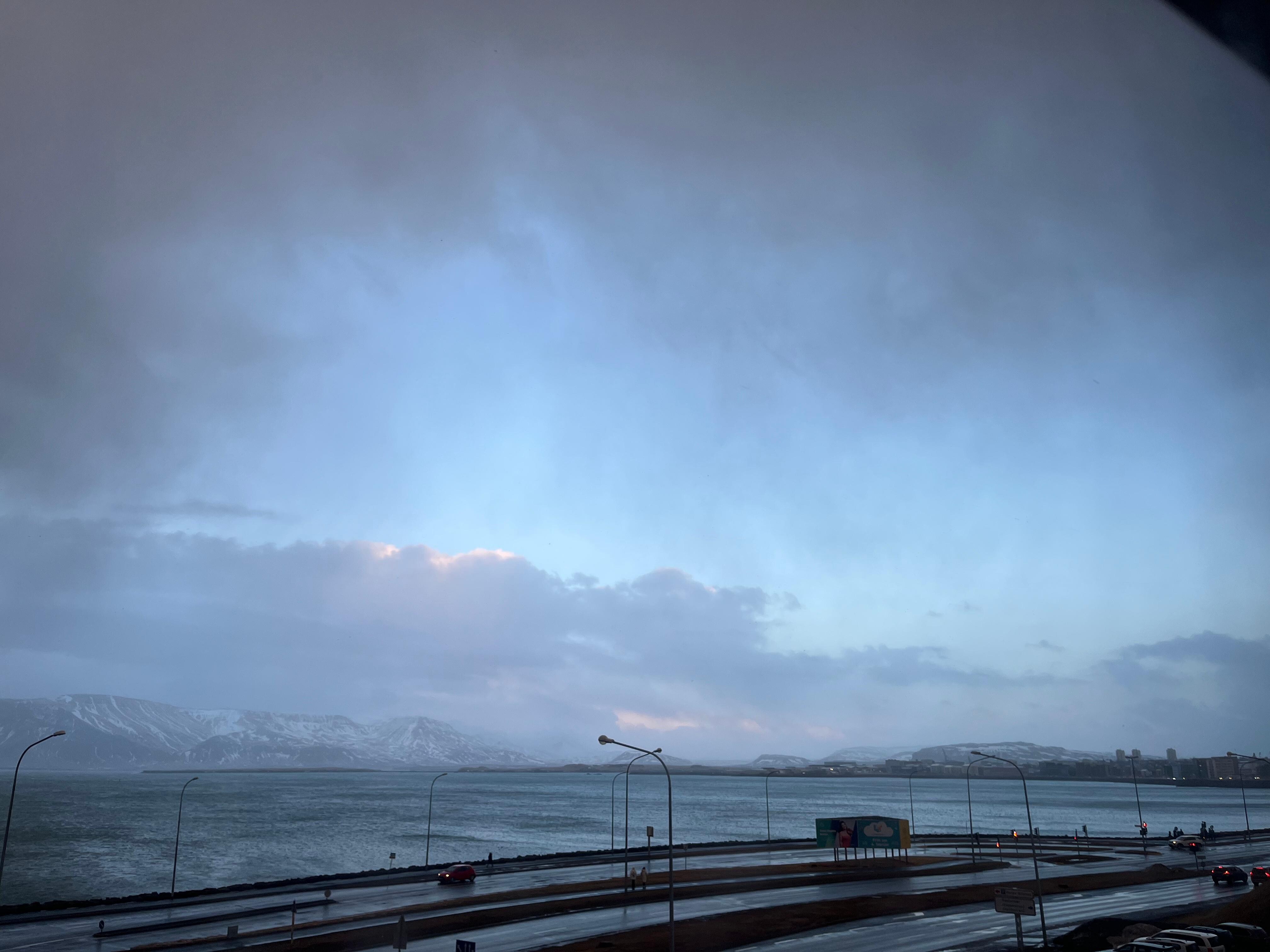 Sea view seconds before the weather comes in.