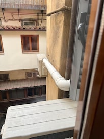 View from our small window.