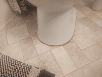 Urine ring built up around all toilets
