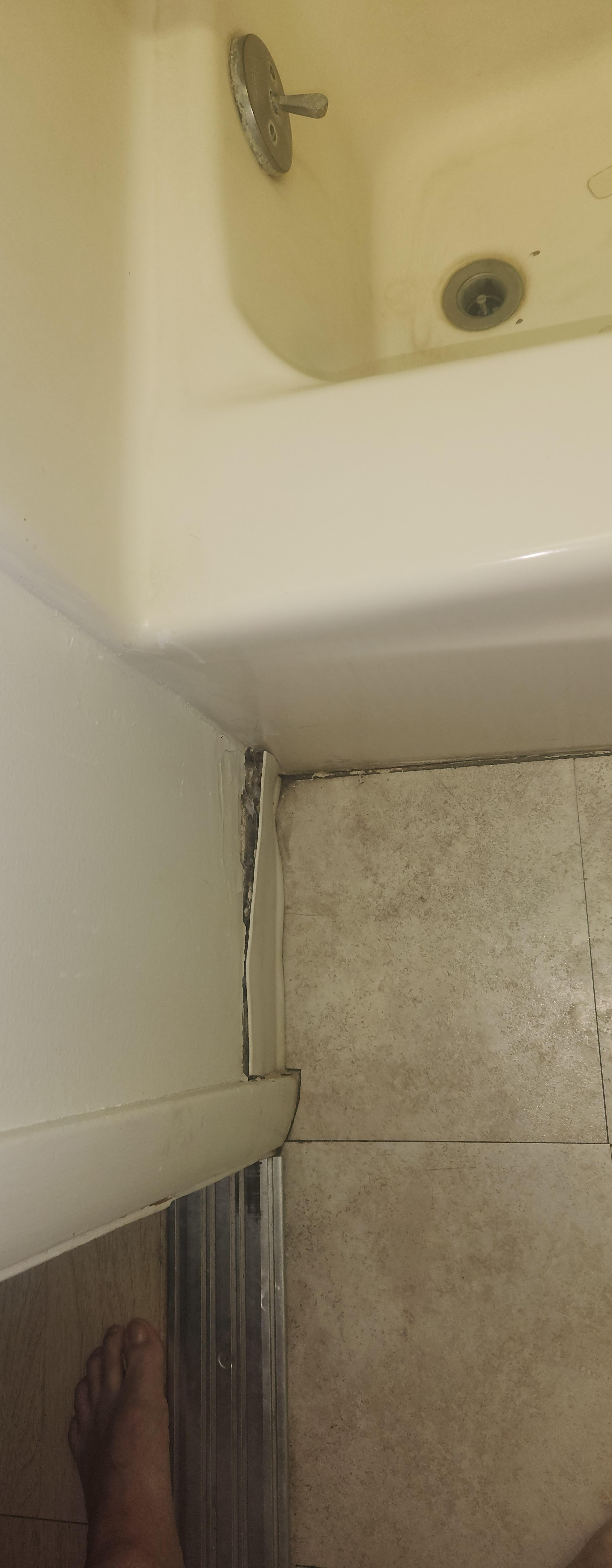 Baseboard coming off