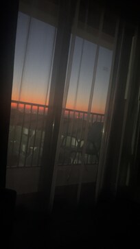 Sunset from the window. Amazing!