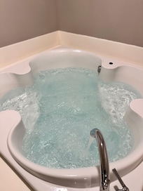 In-room jacuzzi tub!