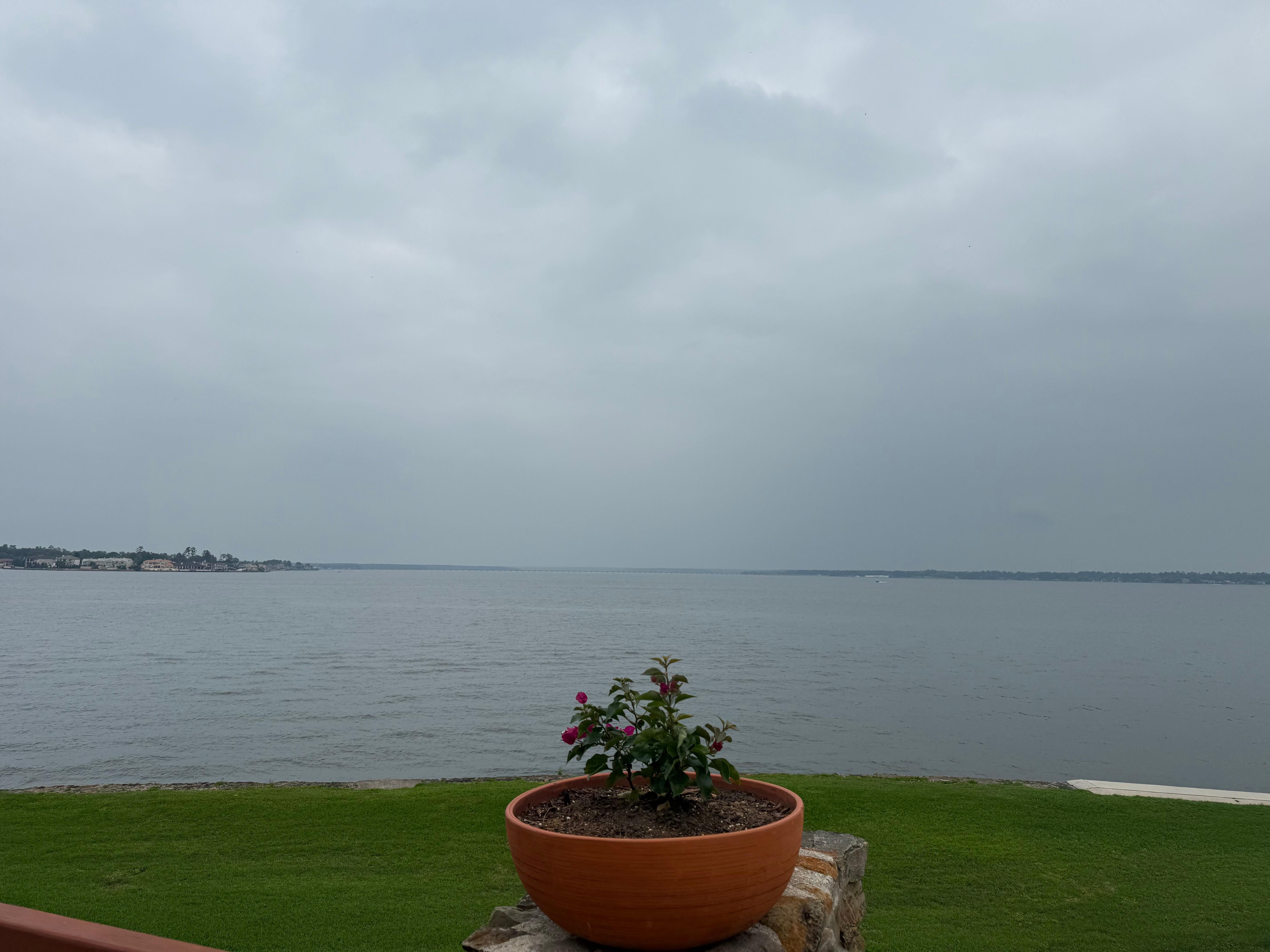 View from the restaurant.  It was a bit overcast but very nice.