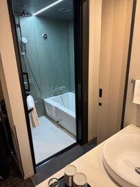 Big washing room and seperate toilet