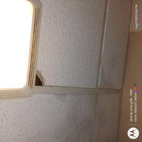 Hole in ceiling