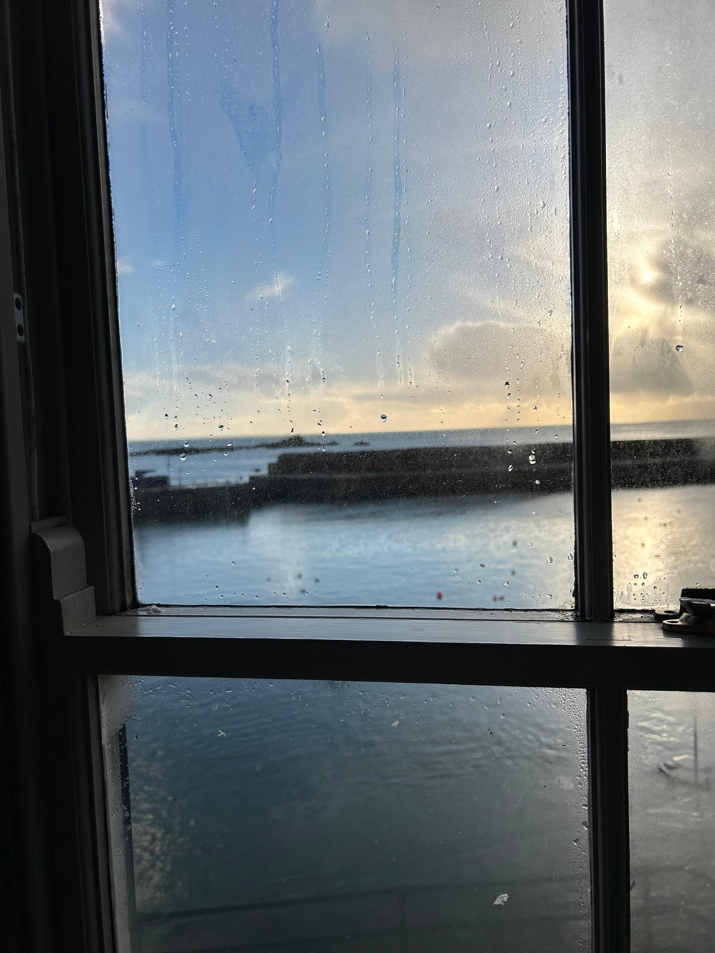 Sunrise from our beautiful bedroom window 