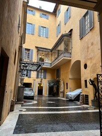 Courtyard of hotel