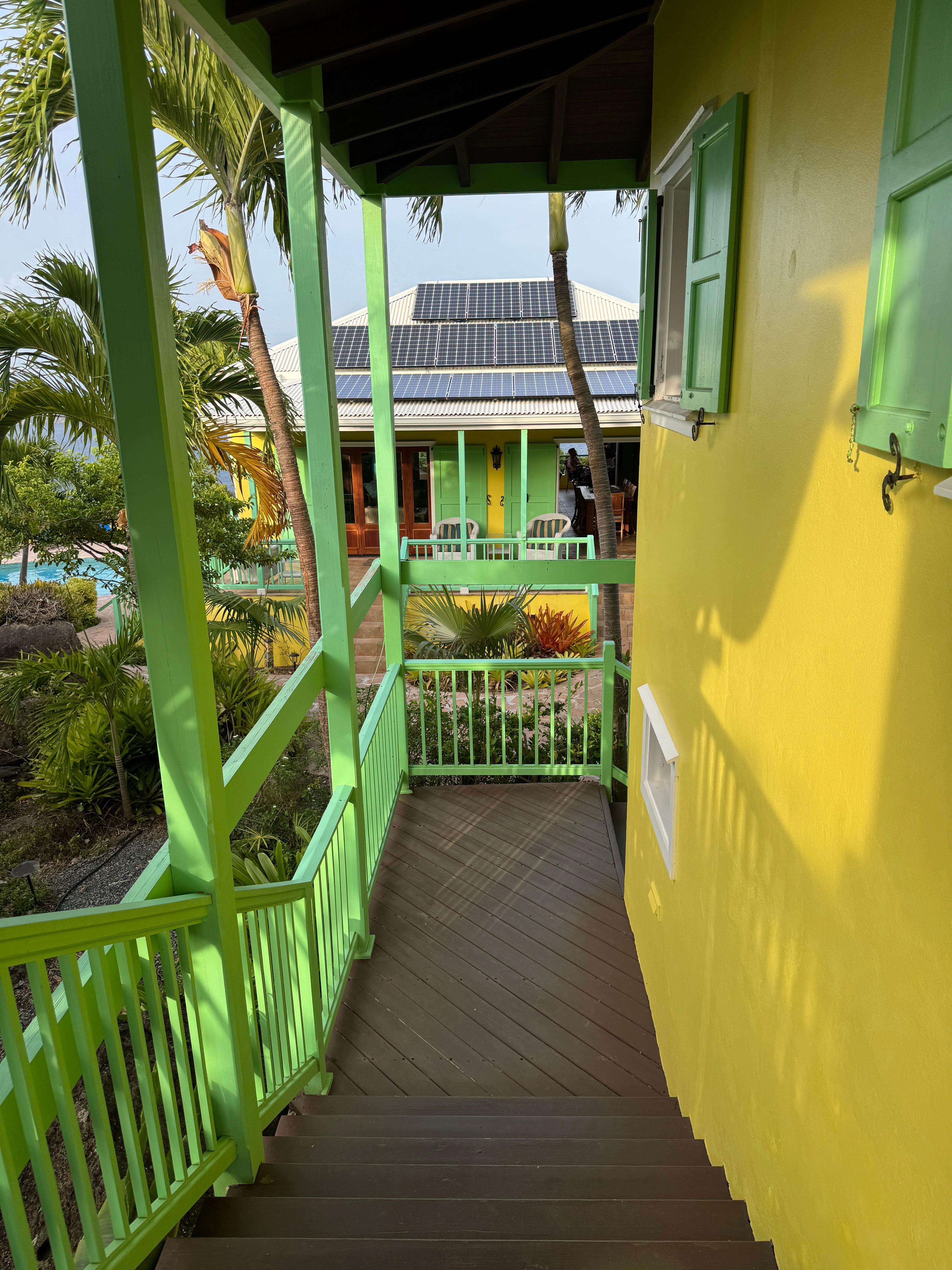 Stairs from upstairs bedrooms.