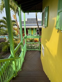 Stairs from upstairs bedrooms.