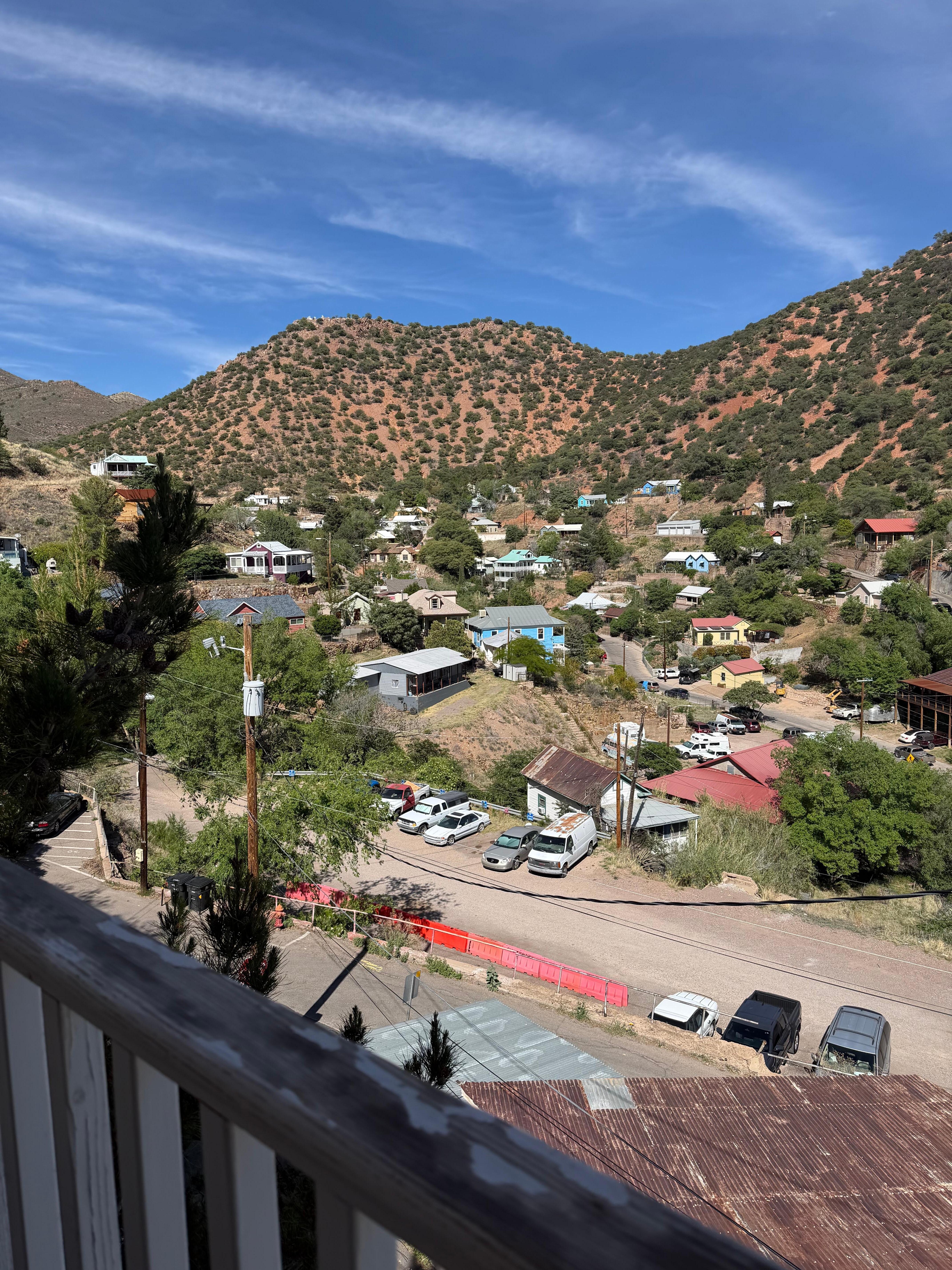 The view from the balcony at Cactus Wren. 