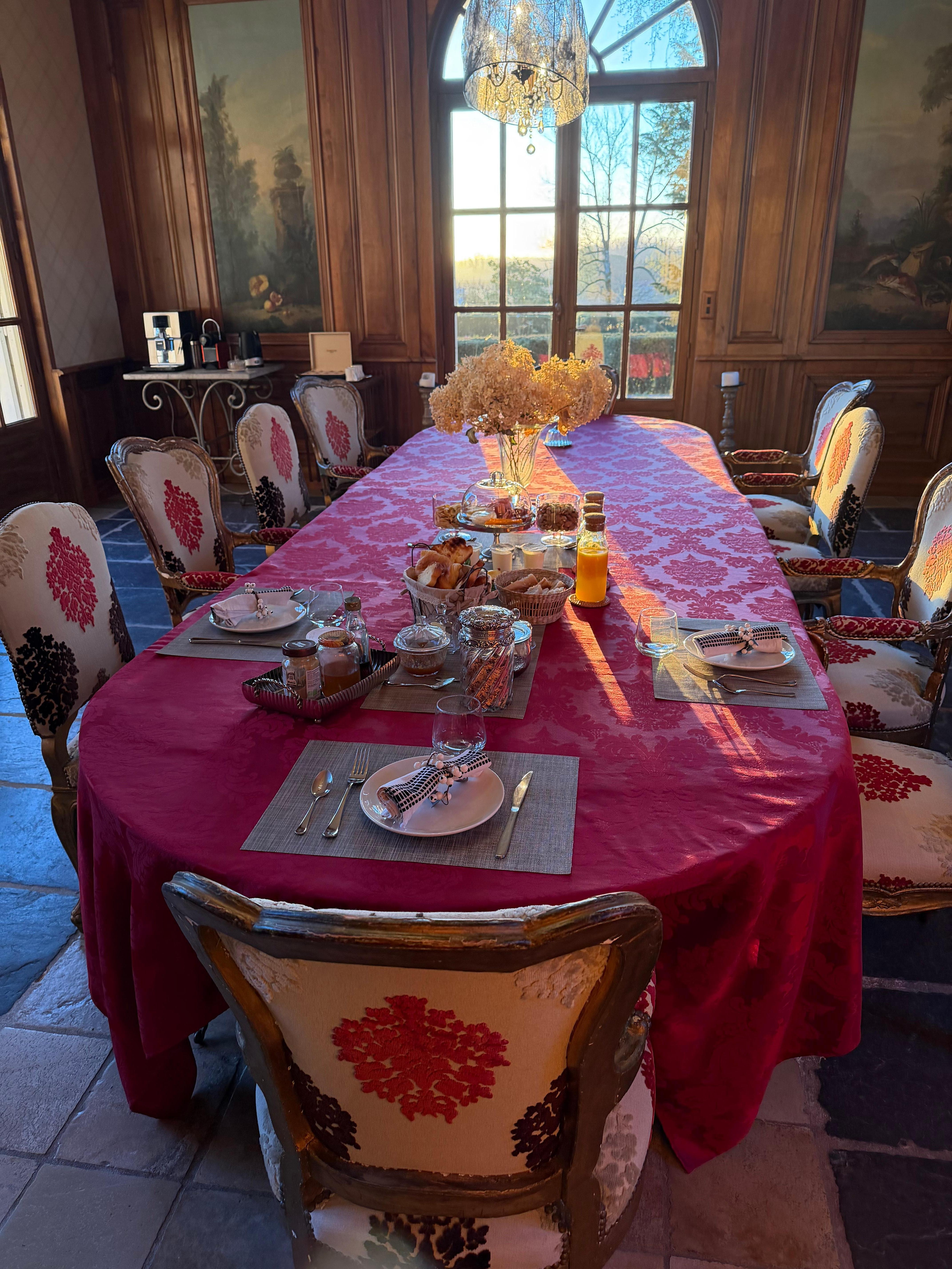 Breakfast is served. 