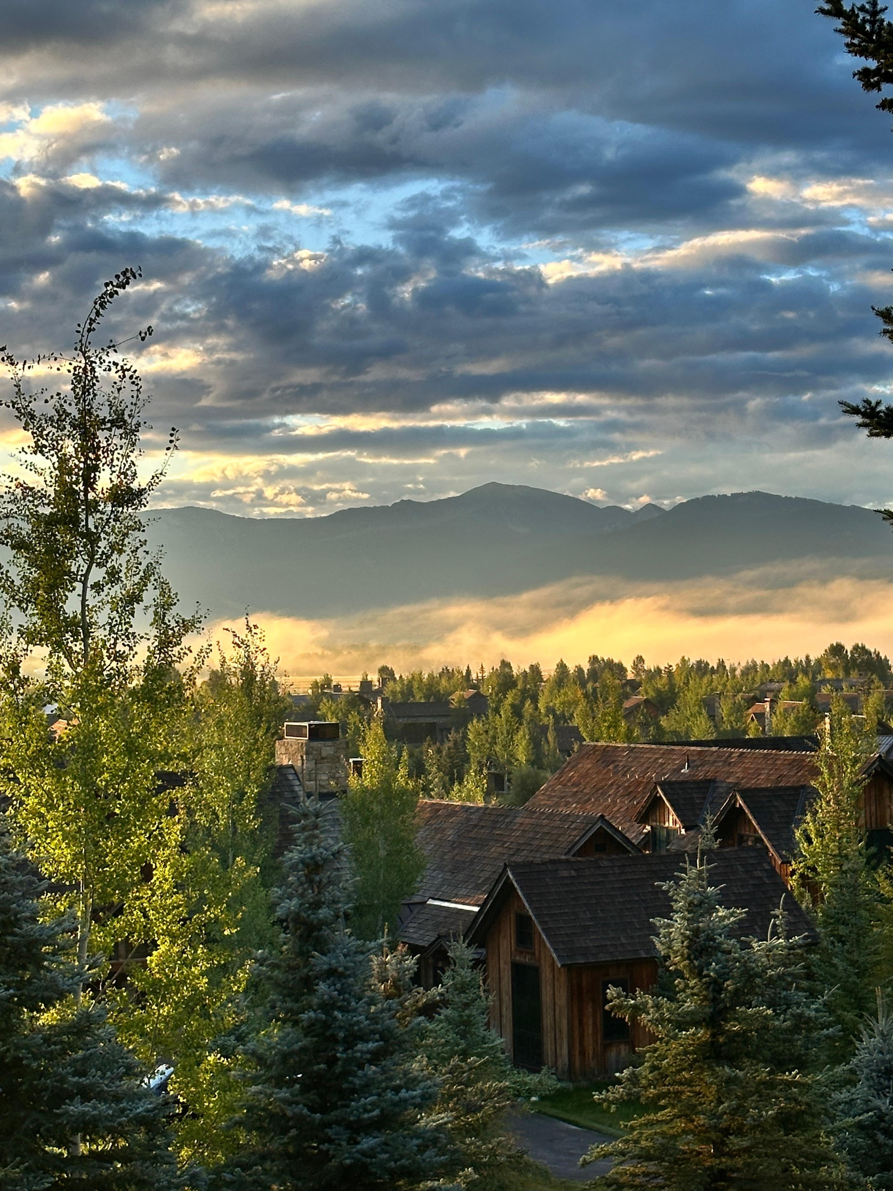 Our first night view from the deck.