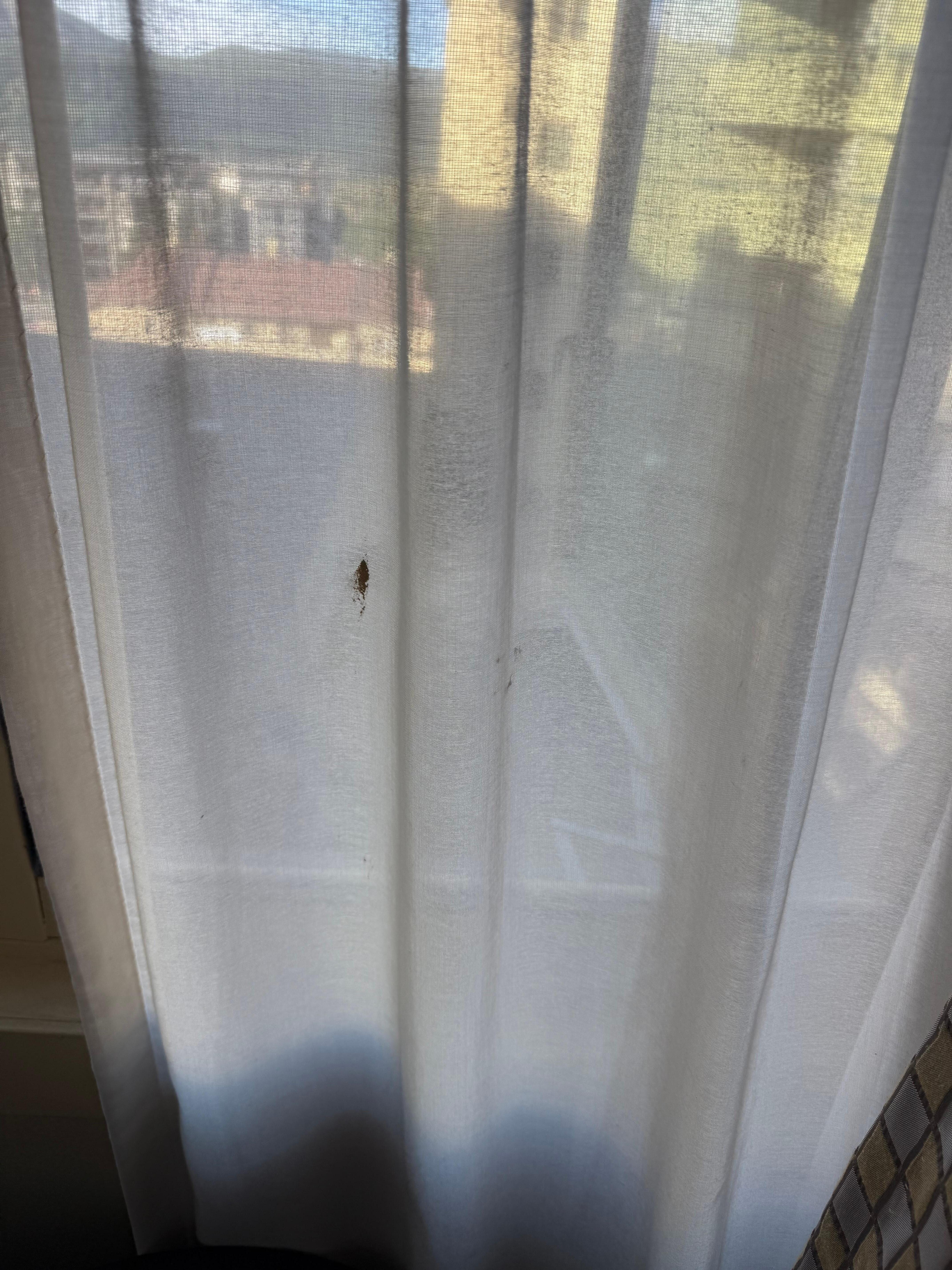 Stains on the curtains