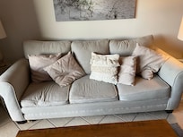 Broken down sofa.
