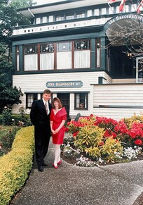 We eloped in June 1991 at the Beaconsfield Inn.