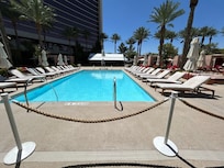 Everything blocked off for no reason - the concert set up ways away