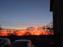 Sunset from driveway